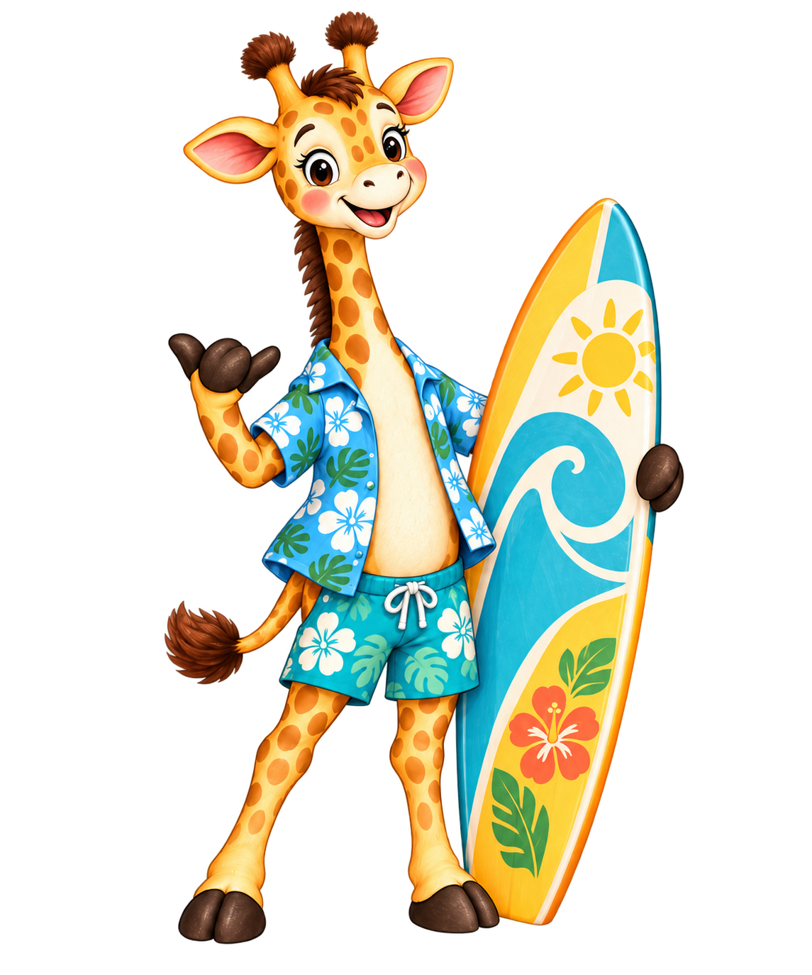 Marius as a surfer